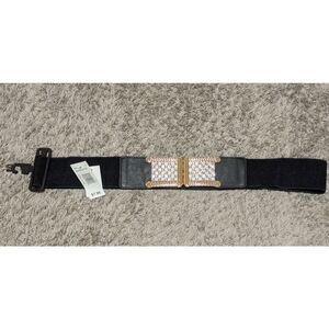 Elegant Black and Gold Belt